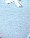 Pointelle blu con fiocco