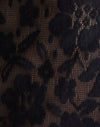 Pizzo all'uncinetto Hibiscus Nero