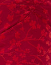 Grunge Floral Flock Rosso