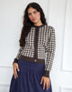 Immagine di Hanudia Cardi in Gingham Brown