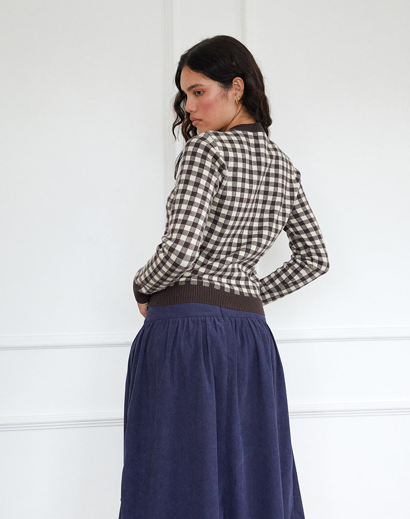 Immagine di Hanudia Cardi in Gingham Brown
