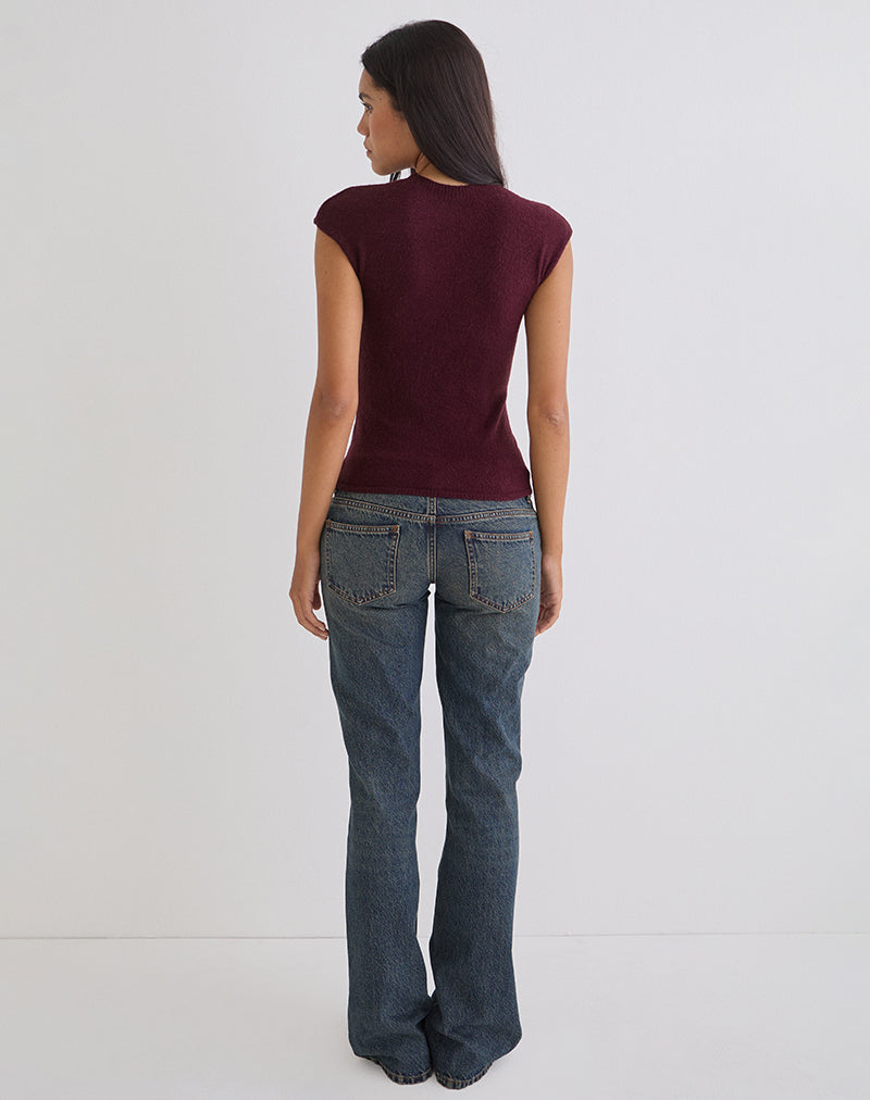 Immagine di Hanuva Top in maglia Berry