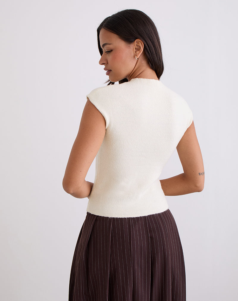 Immagine di Hanuva Top in maglia crema