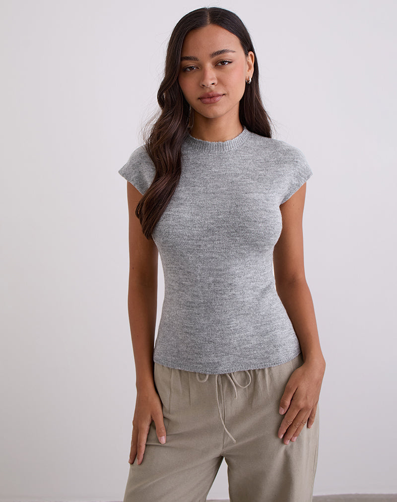 Immagine di Hanuva Top in maglia grigio