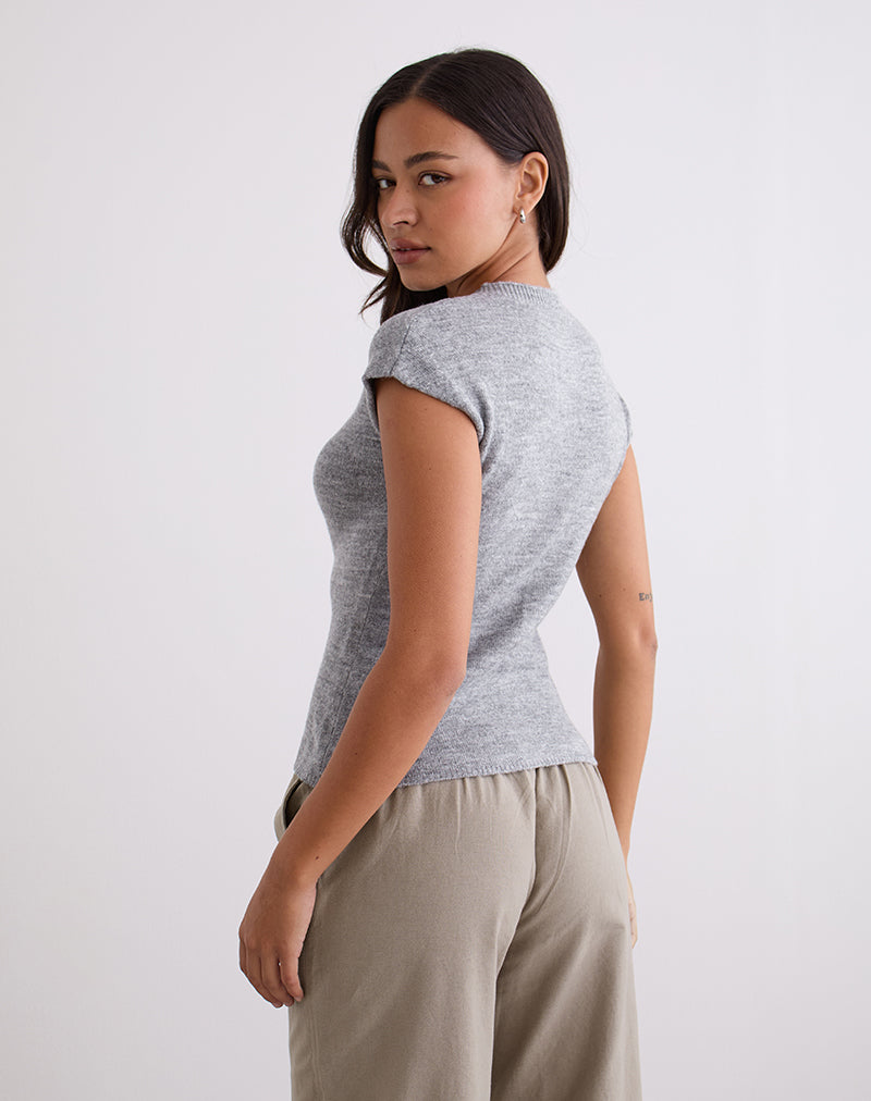 Immagine di Hanuva Top in maglia grigio