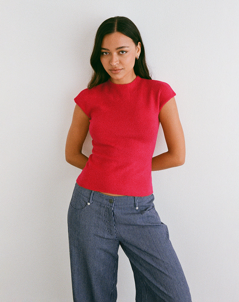 Immagine di Hanuva Top in maglia rosso