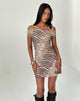 Immagine di Hari Mini Dress in Mesh Wild Animal Neutral