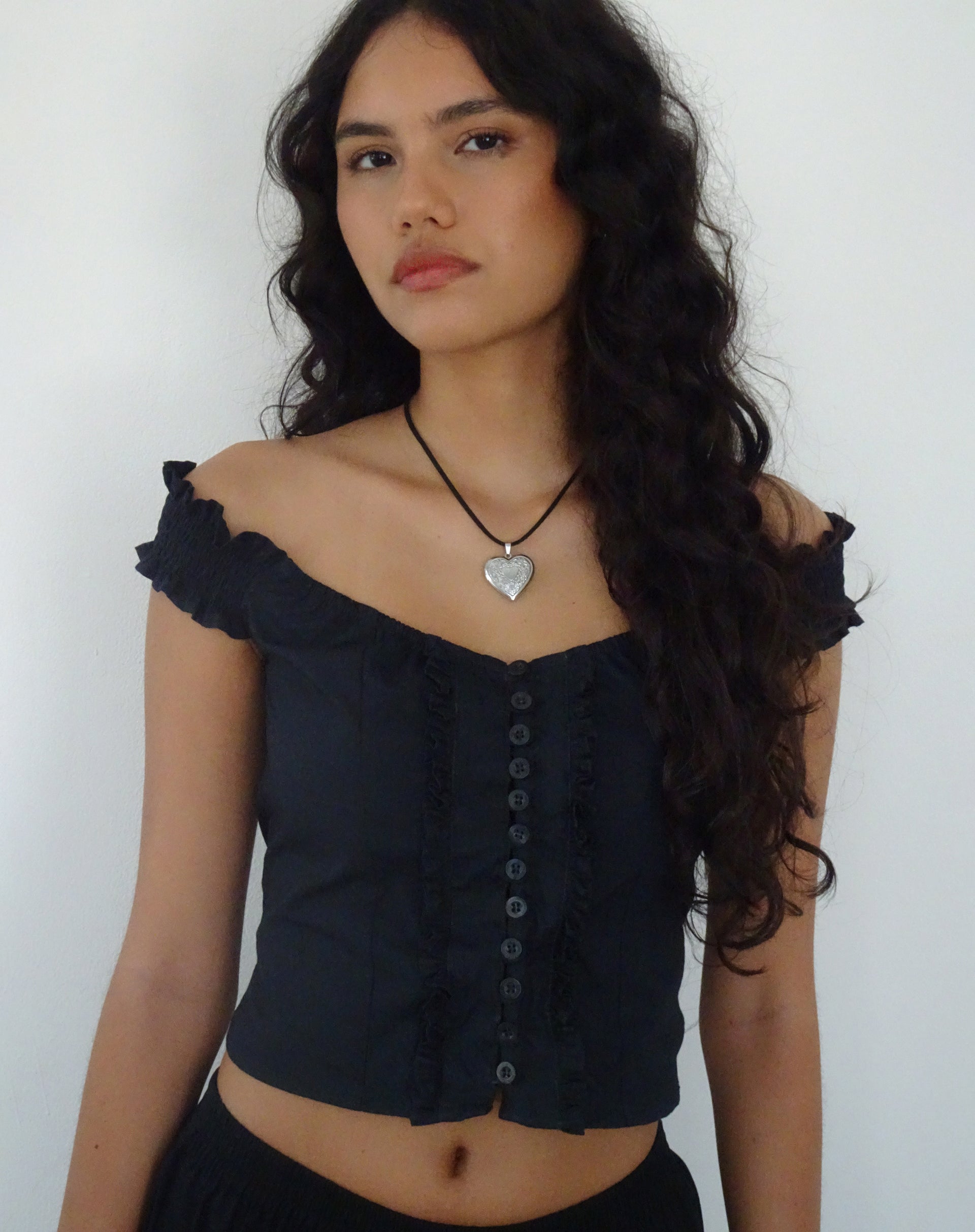 Immagine di Alderidge Bardot Corsetto Top nero