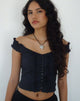 Immagine di Alderidge Bardot Corsetto Top nero