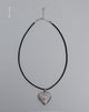 Immagine della collana Harley Cord Heart Locket di Gemini Jewels
