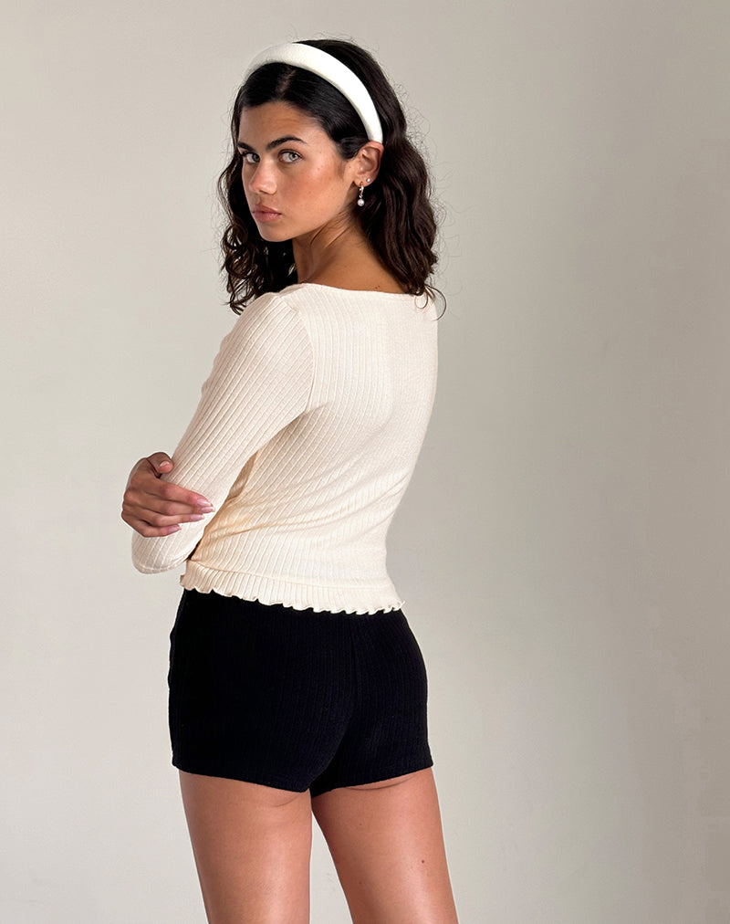 Immagine di Harpan Rosette Top in Avorio