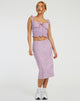 Immagine di Harriet Midi Skirt in Ditsy Rose Lilac