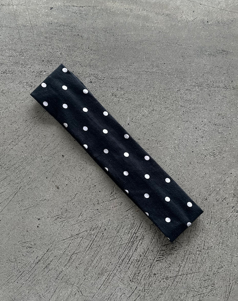 Immagine di Cerchietto in Polka Nero