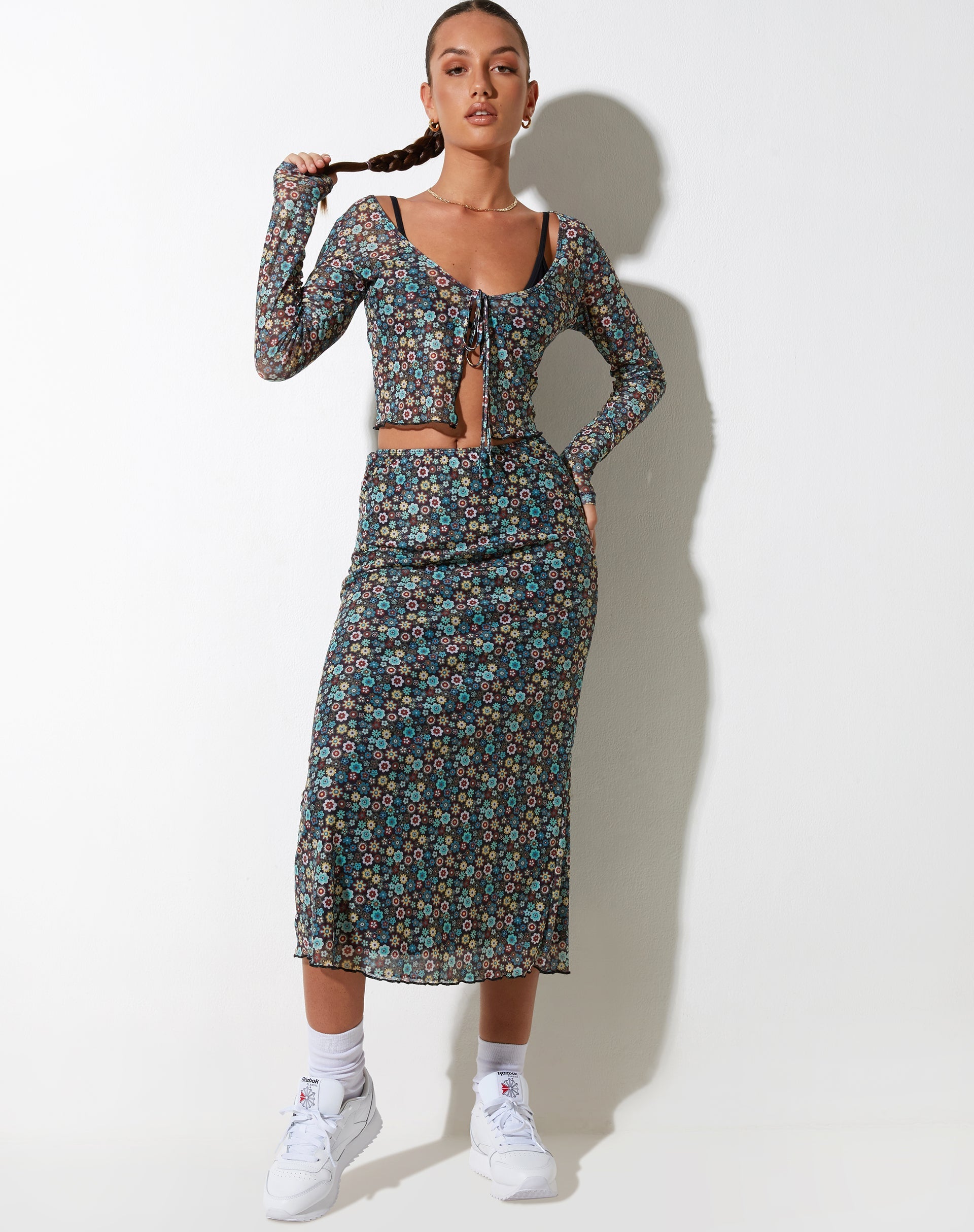 immagine di Lassie Maxi Skirt in Folk Floral