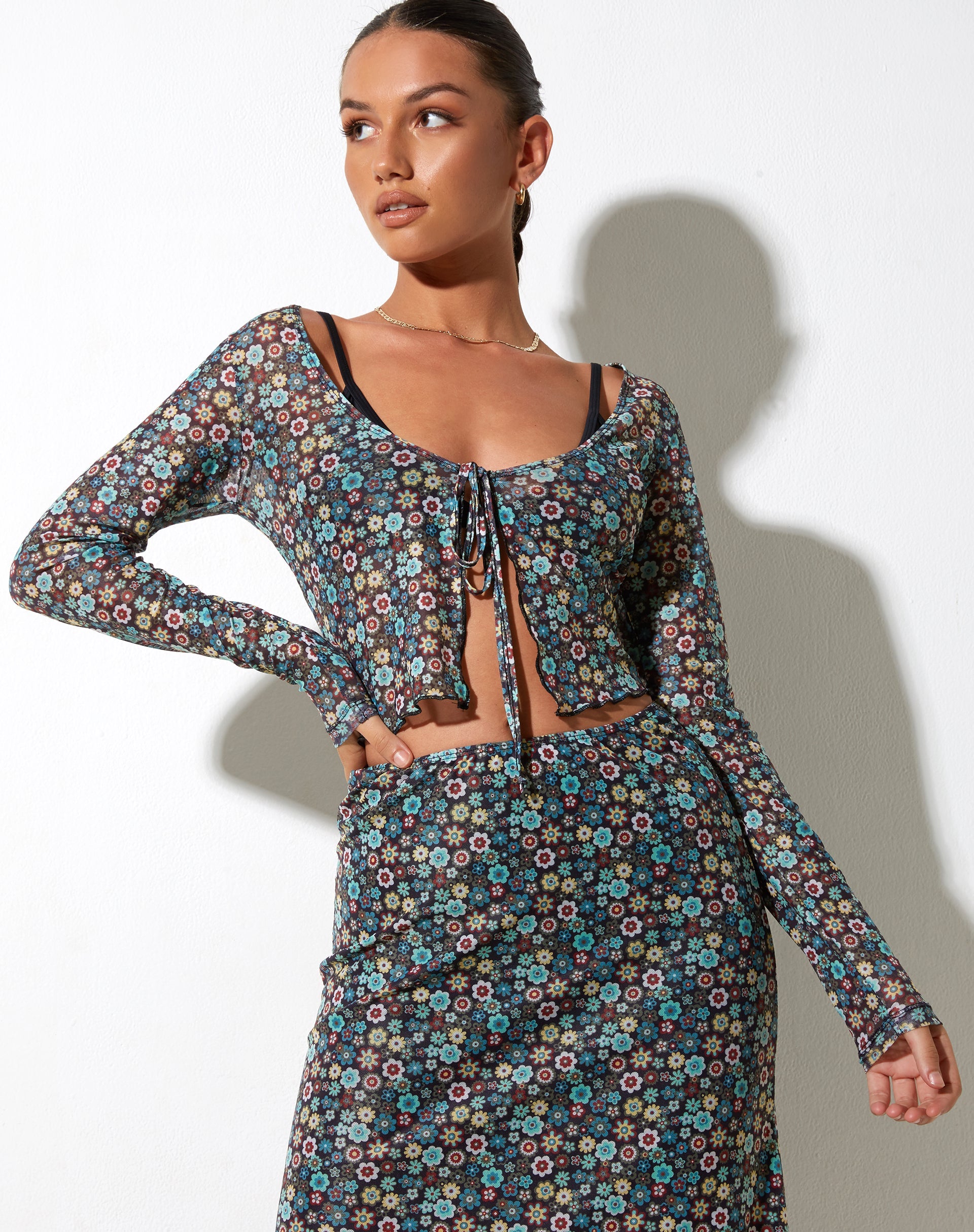 immagine di Lassie Maxi Skirt in Folk Floral