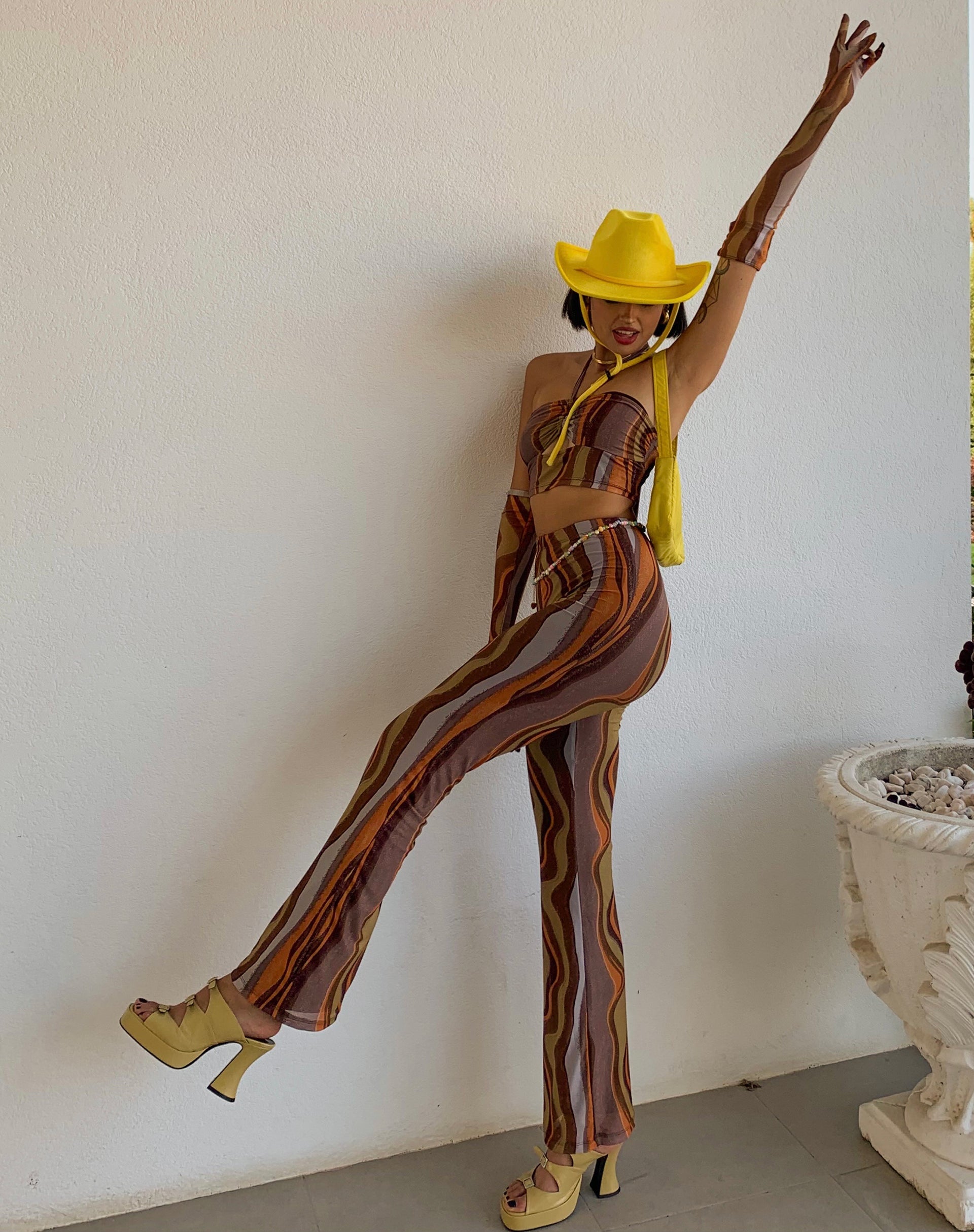 Immagine di MOTEL X IRIS Pantalone Herly Flare in Terra Gradiente