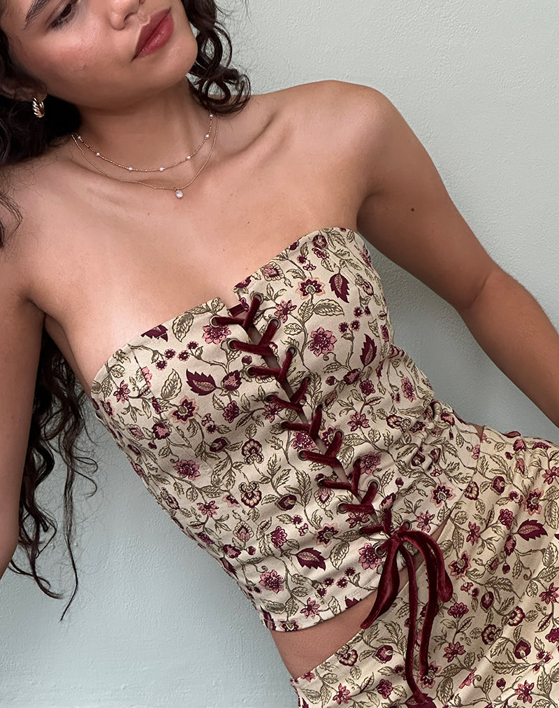 Immagine di Heska Corsetto Top in Botanical Taupe