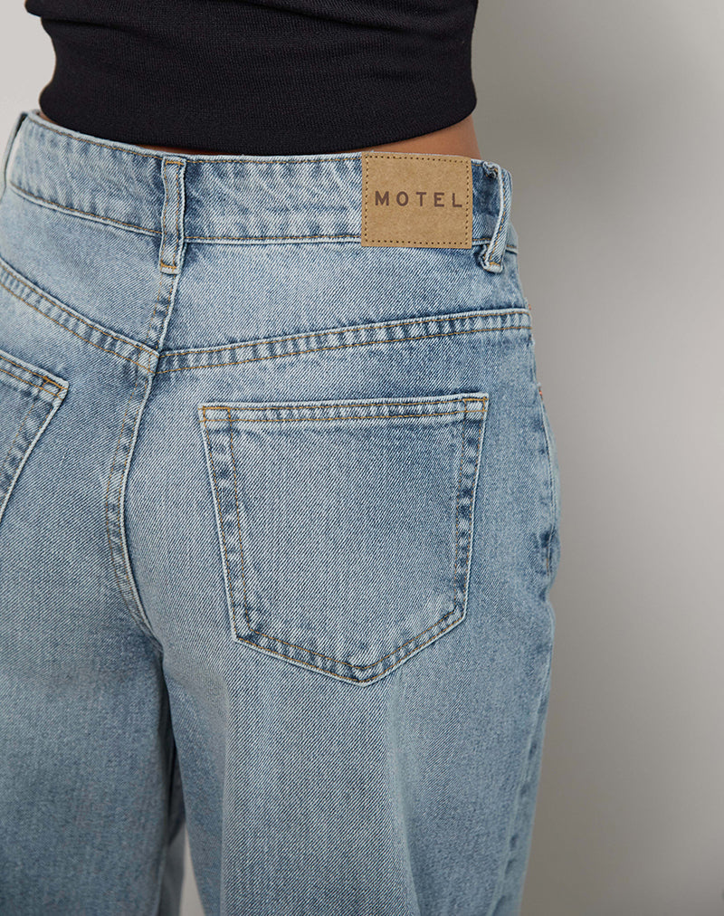 Immagine di High Rise Barrel Jean in Bleu