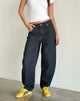 Immagine di High Rise Barrel Jean in Indaco