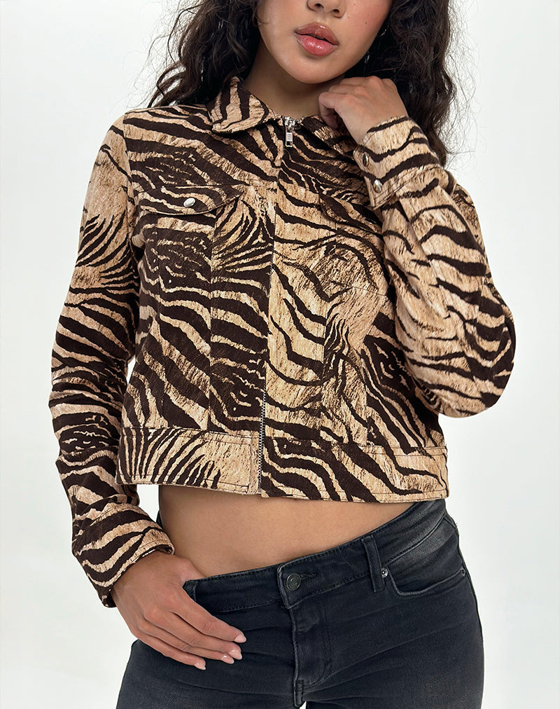Giacca Hoshi con stampa animalier