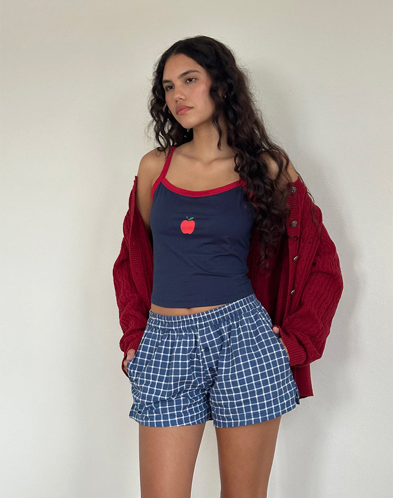 Immagine di Laboxe Short in Popeline Tartan Navy