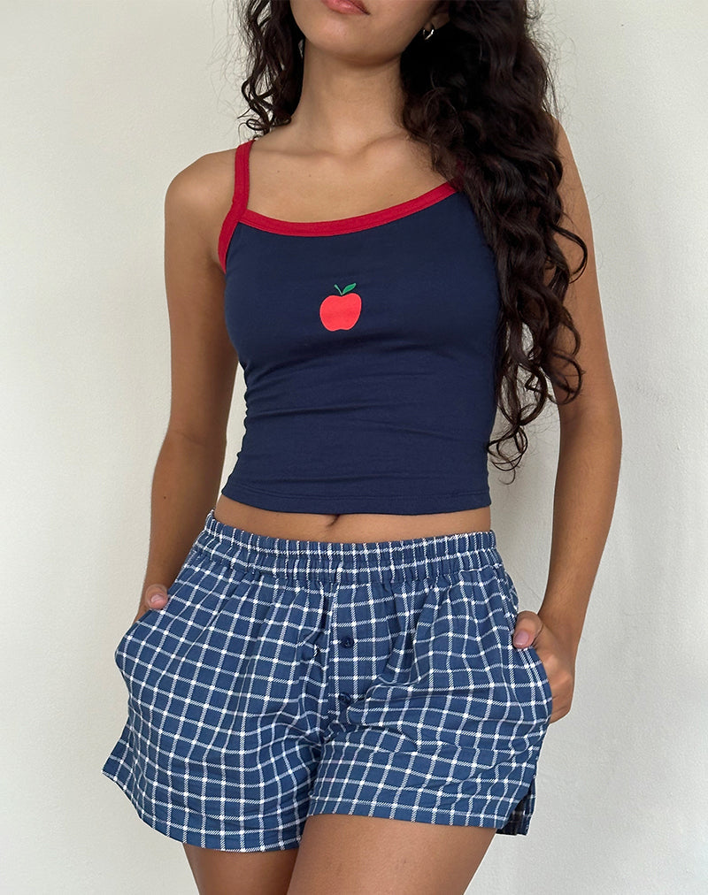 Immagine di Laboxe Short in Popeline Tartan Navy