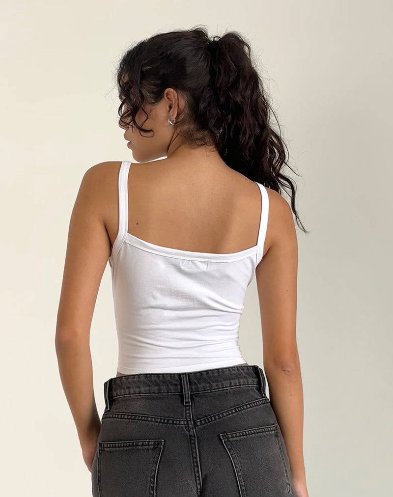 Immagine di Icah Cami Top bianco con stelle
