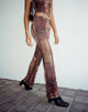immagine di Agosta Flare Trouser in Photo Brown
