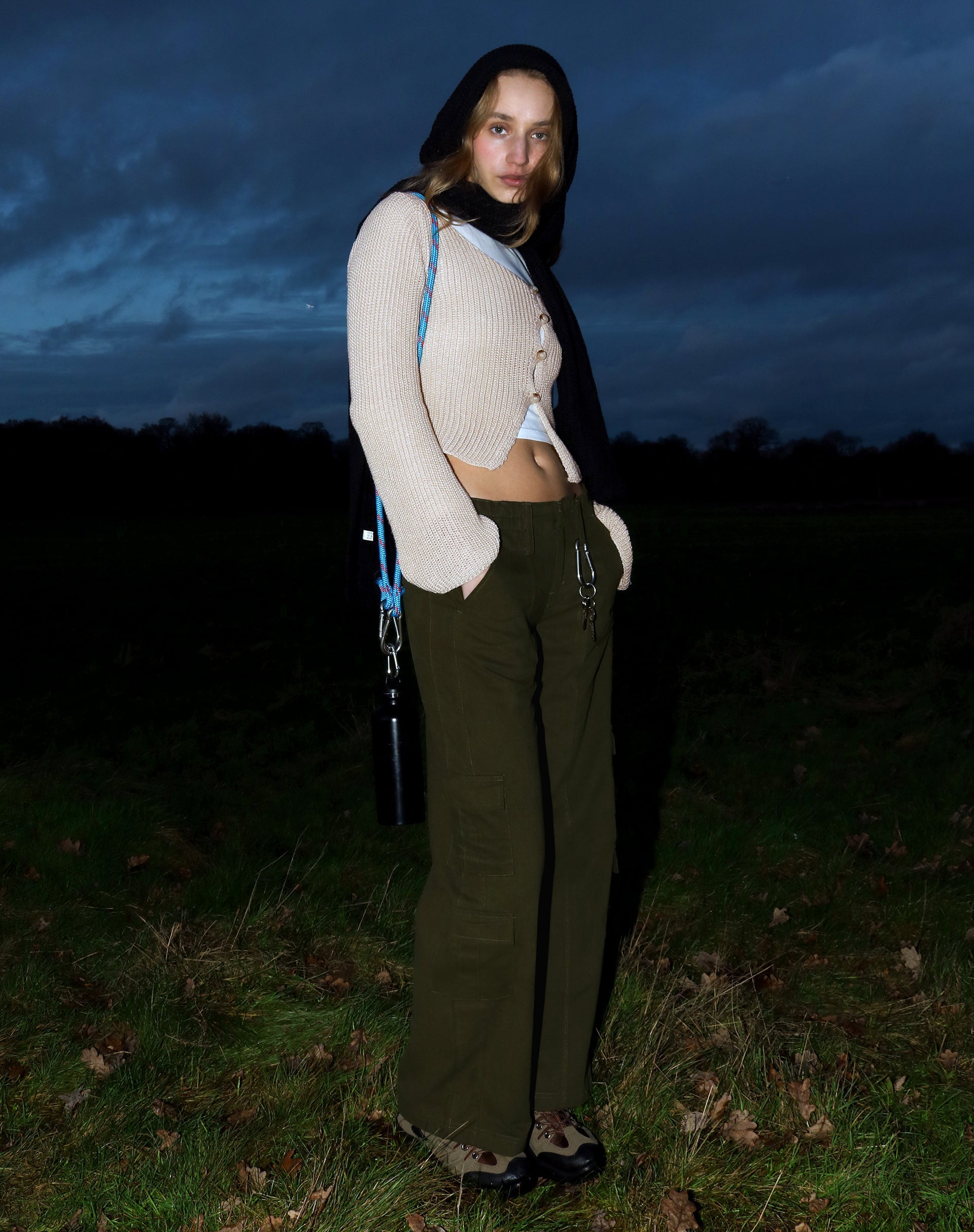 immagine di Hansa Cargo Trouser in Panama Dark Olive