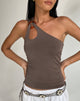 Immagine di Odette O Ring Detail Top in Slinky Mocha