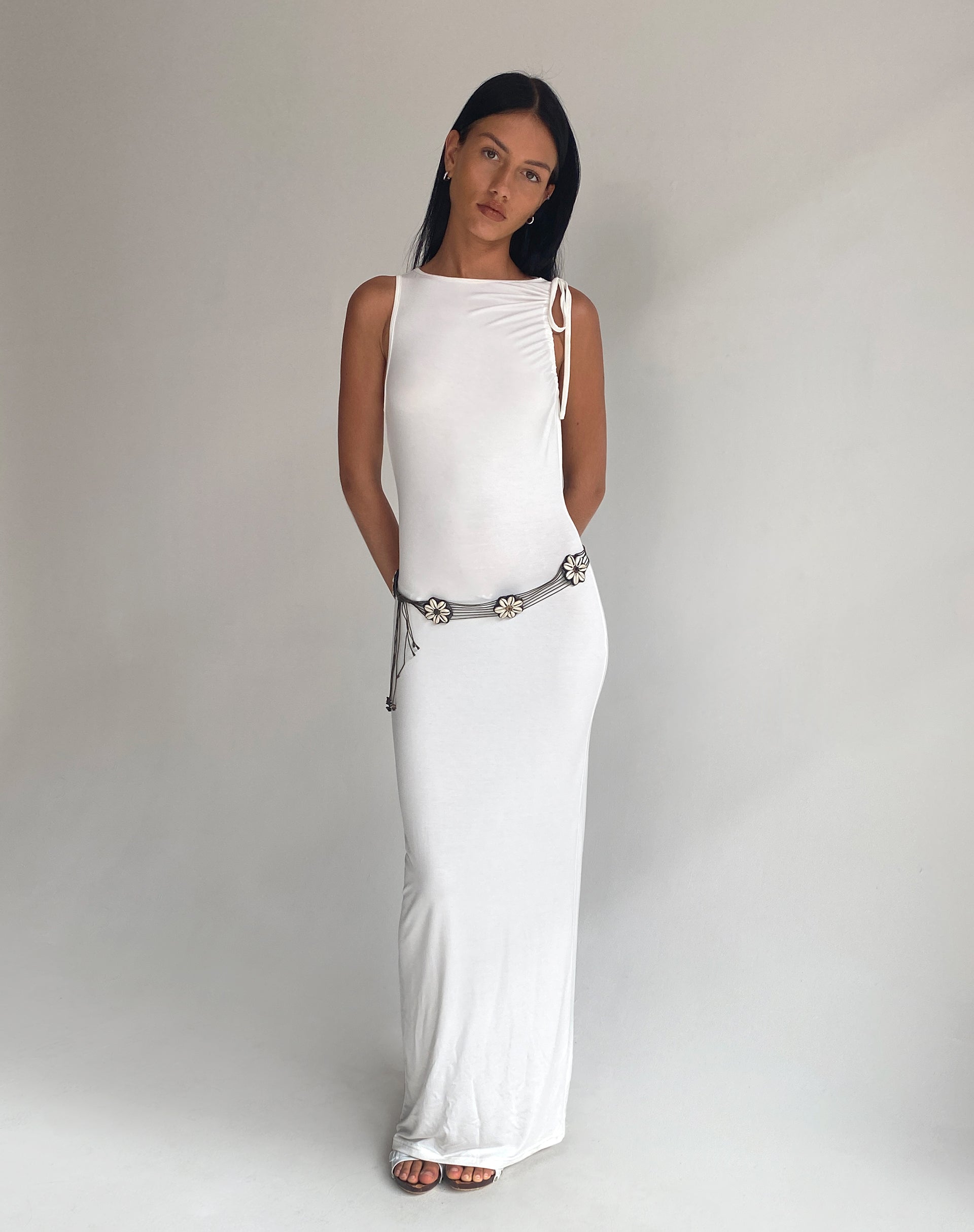 Immagine di Elinor Maxi Abito in Bianco Slinky