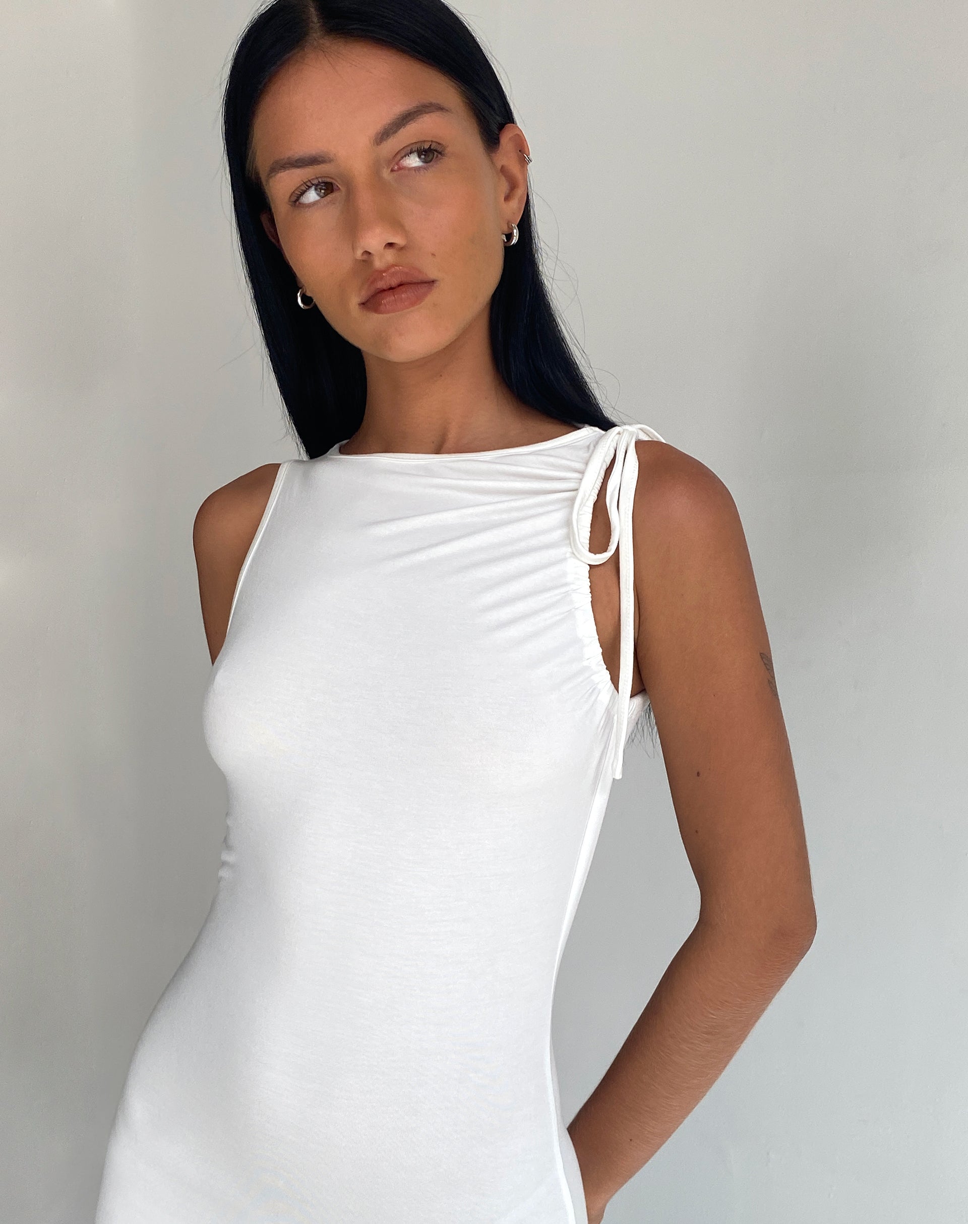 Immagine di Elinor Maxi Abito in Bianco Slinky