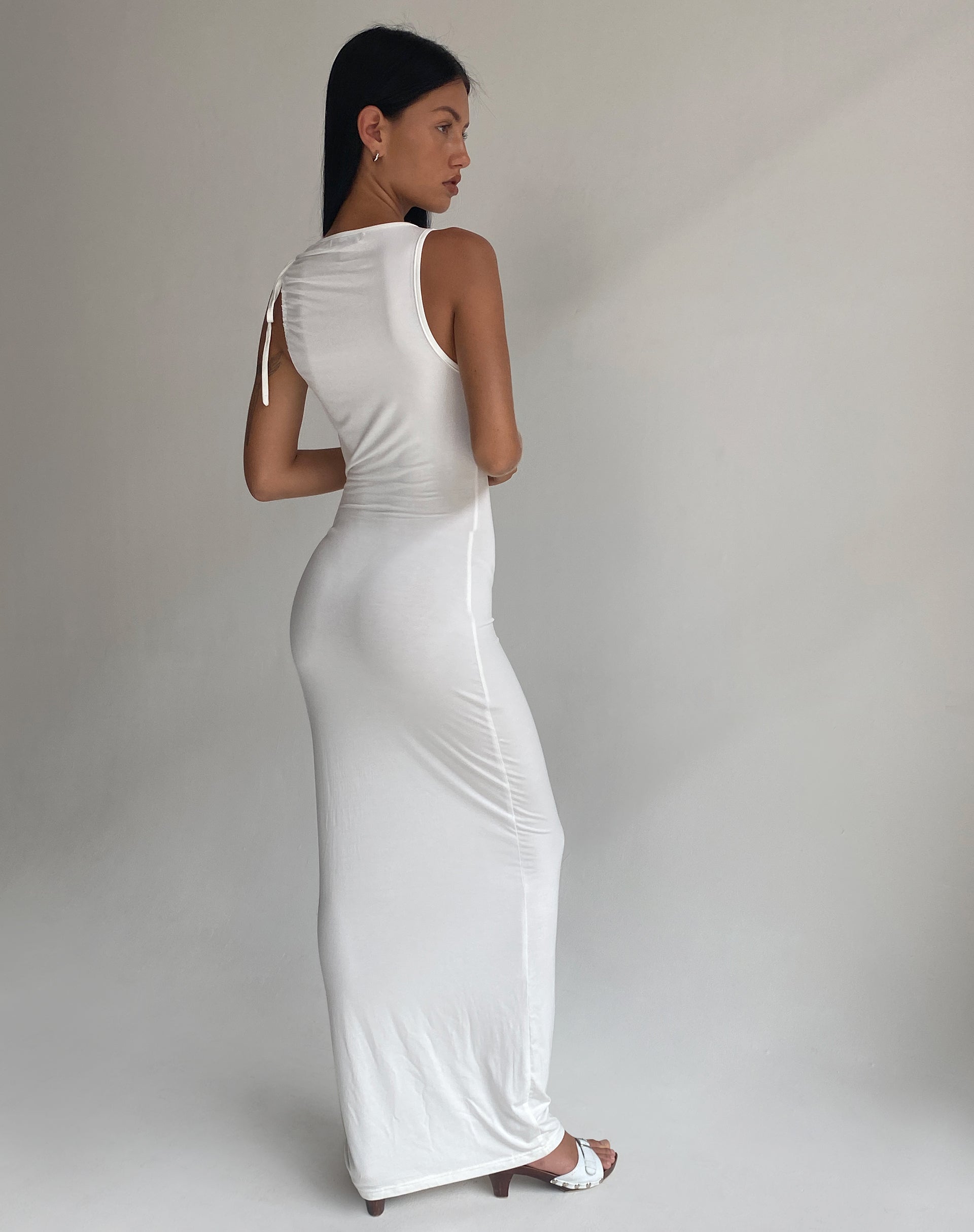 Immagine di Elinor Maxi Abito in Bianco Slinky
