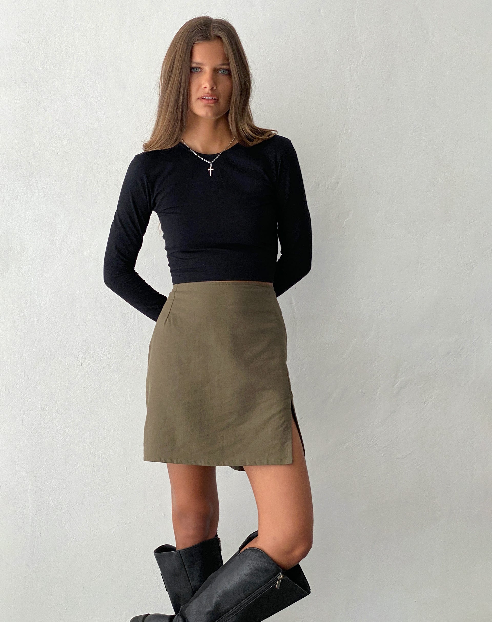Immagine di Sheny Mini Gonna in Khaki