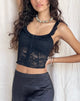 immagine di Laru Top corsetto in pizzo nero