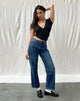 Immagine dei jeans a vita bassa Awkward Parallel in Mid Blue Used