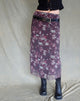 immagine di Maxi gonna Lassie in marrone floreale botanico