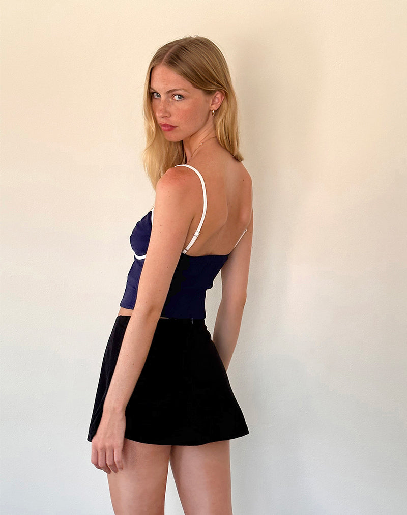 Immagine di Insa Tailored Cami Top in Navy