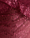 Rosso paillette garzato