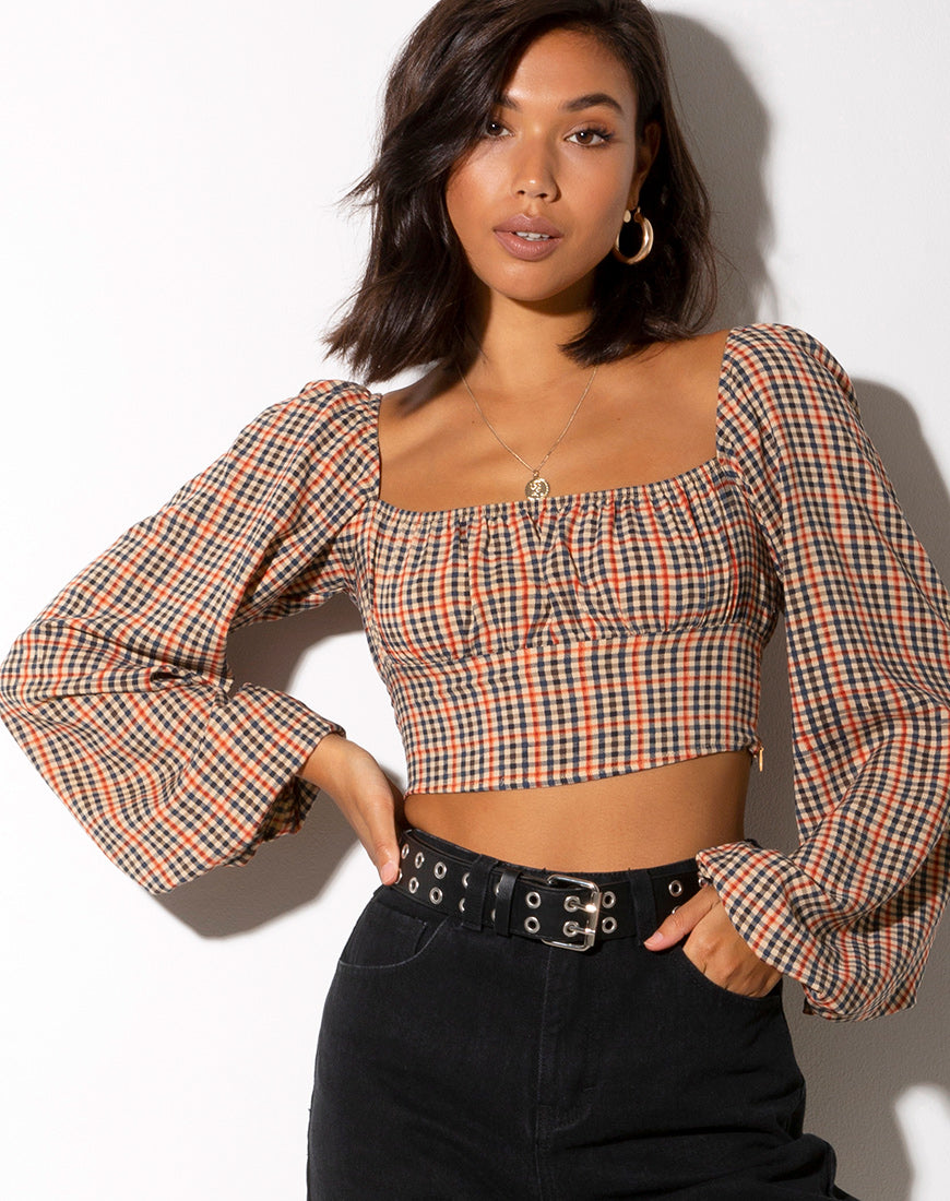 Immagine di Irene Crop Top in Country Check