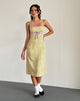 Immagine di Isaure Midi Dress in Flowing Flower Yellow