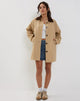 Immagine di Izora Short Trench Coat in Tan
