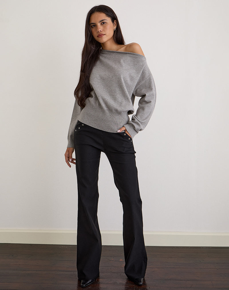 Immagine di Jalira, maglione in maglia grigio