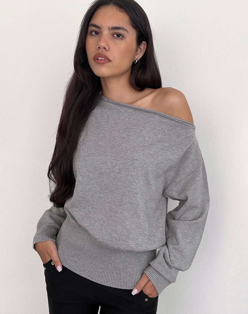 Immagine di Jalira, maglione in maglia grigio