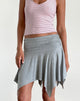 immagine di Jamelia Mini Skirt in Soft Jersey Grey Marl