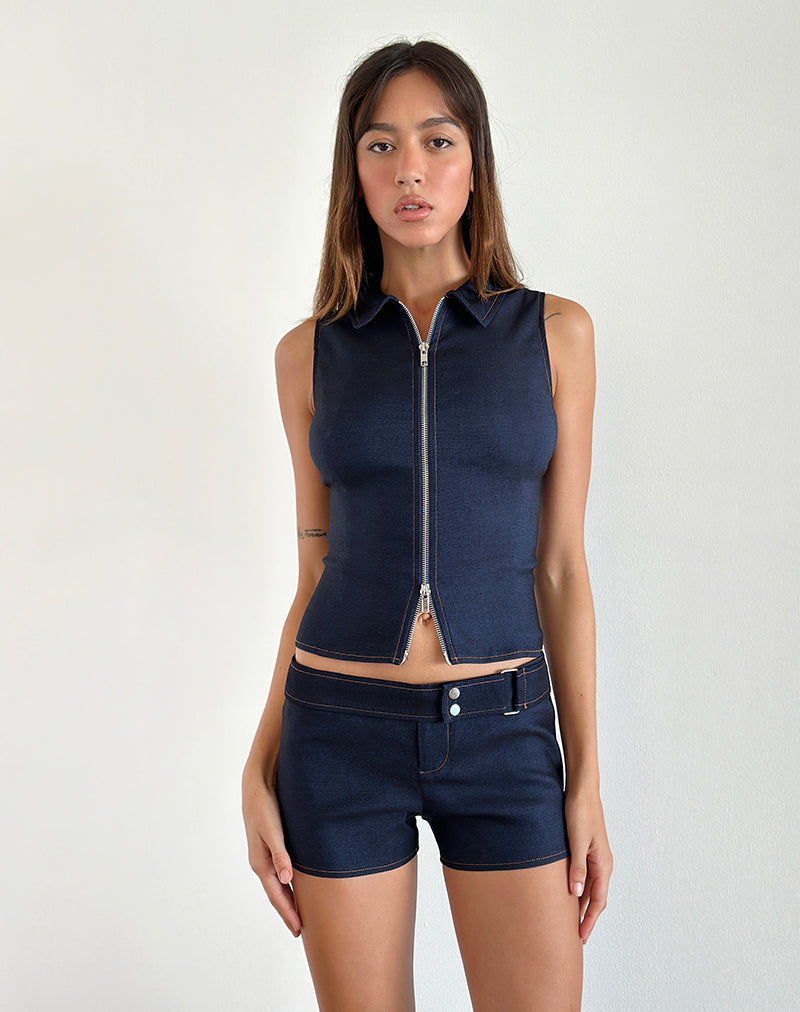 Pantaloni caldi Jarli in denim Chambray