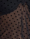basic polka flock nero