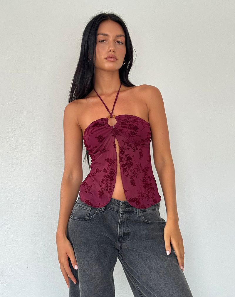 Top Janar in fiore botanico marrone