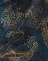 Paisley tonale blu