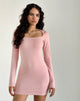 Immagine di Janjisu Bodycon Mini Dress in Pink Lady
